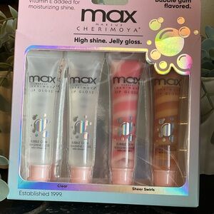 Max Cherimoya-Lip Gloss Set - Clear, Pink, Brown